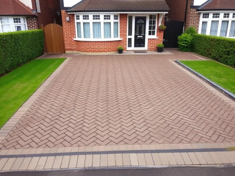 After — Block Paved Driveway & Drop Kerb in Stoke-on-Trent