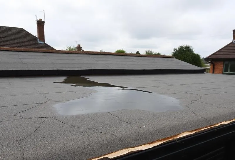 Before — Flat Roof Replacement in Stafford
