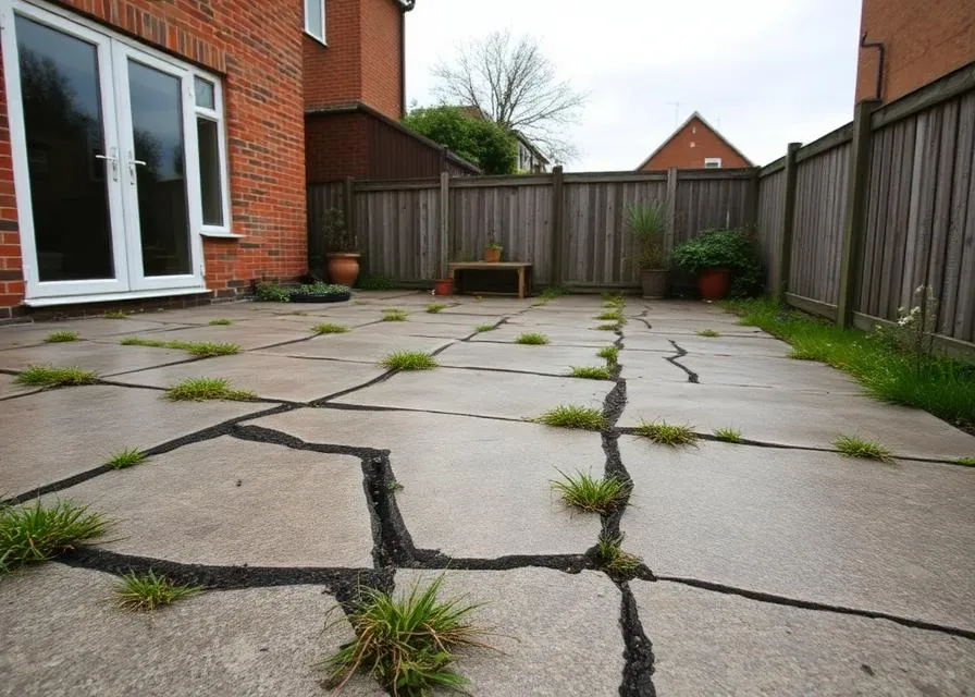 Before — Patio & Drainage Installation in Cannock