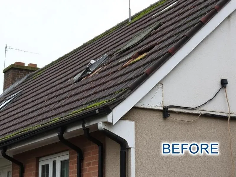 Before — Chimney Rebuild & Leadwork in Congleton