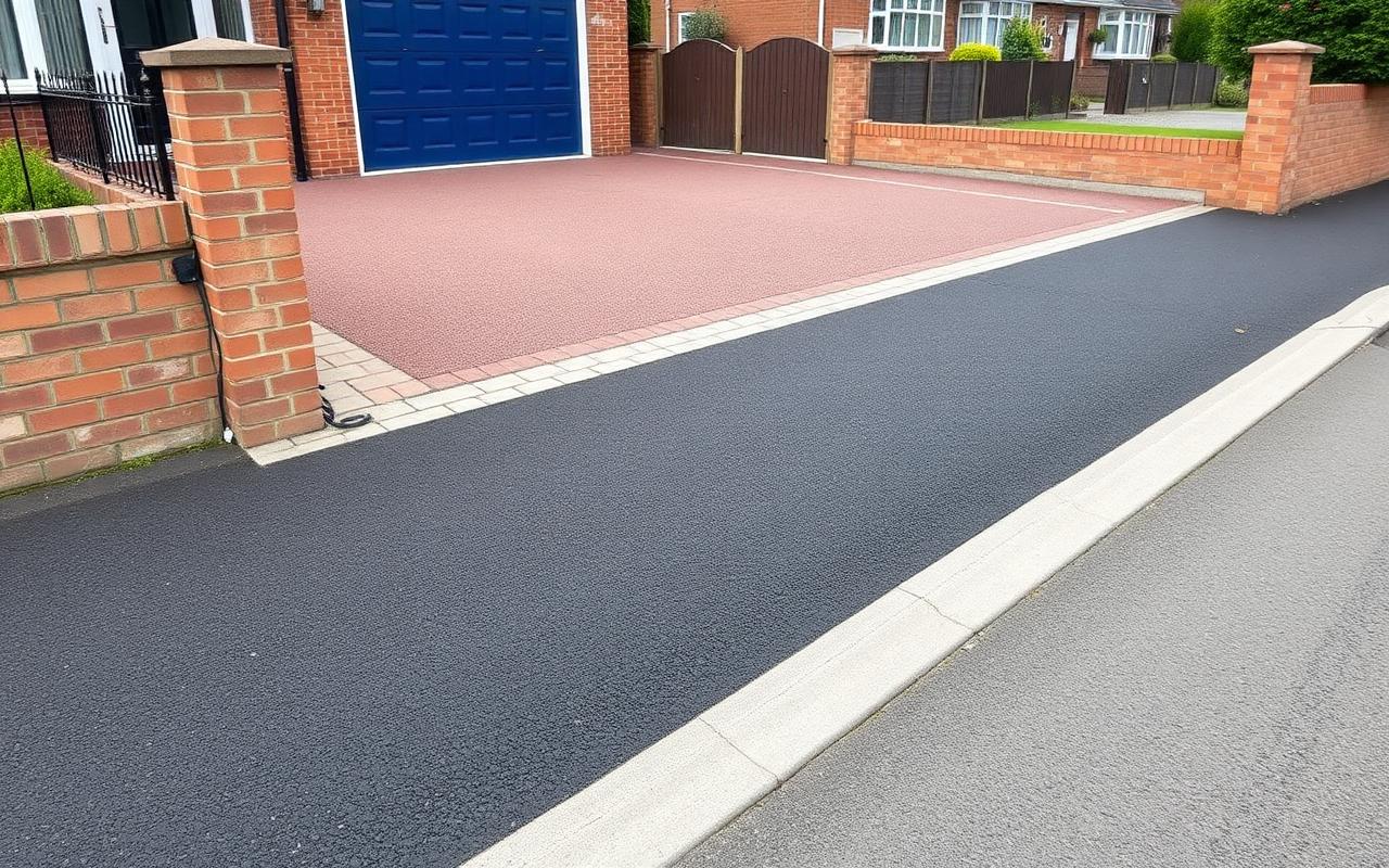 Completed dropped kerb installation by ArcLine Group in Staffordshire