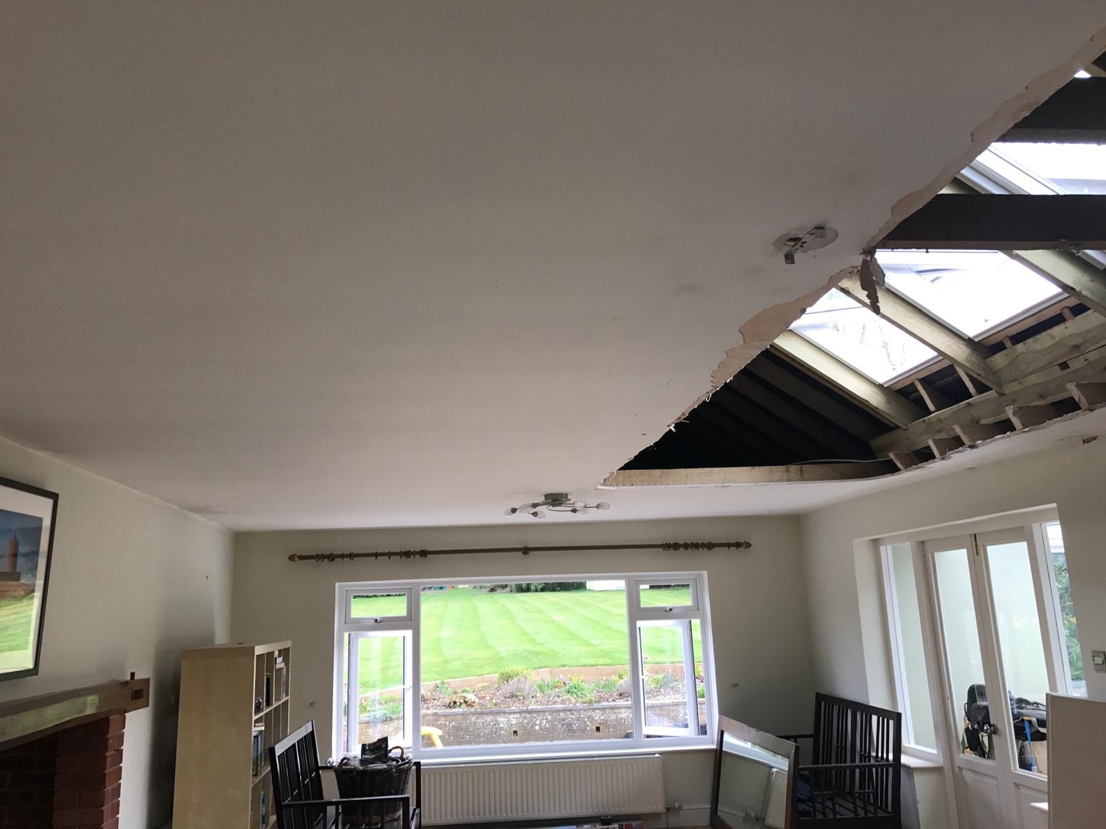 Structural steel installation for rear extension rebuild